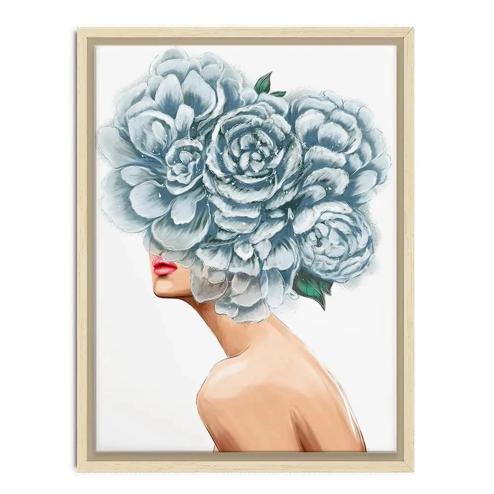 Floral Head Canvas Print