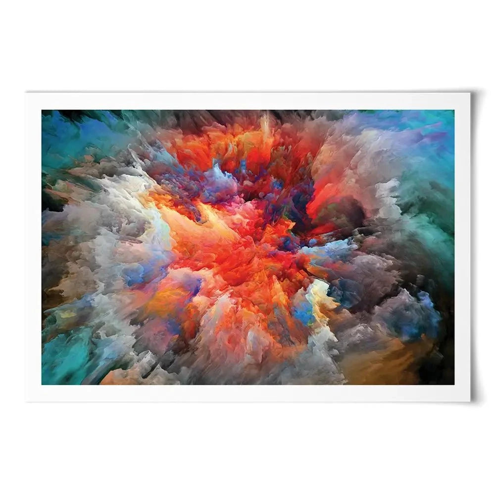 Colourful Explosion Art Print