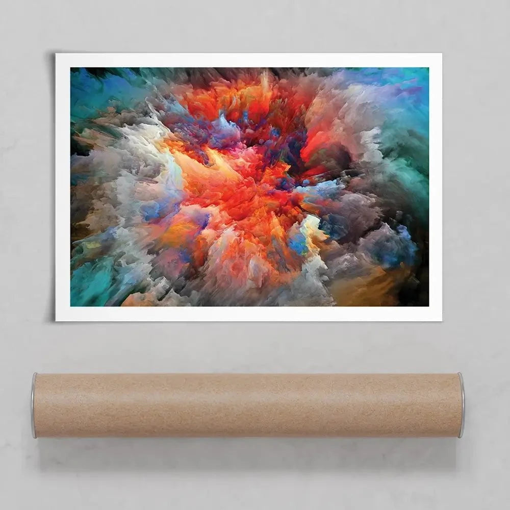 Colourful Explosion Art Print