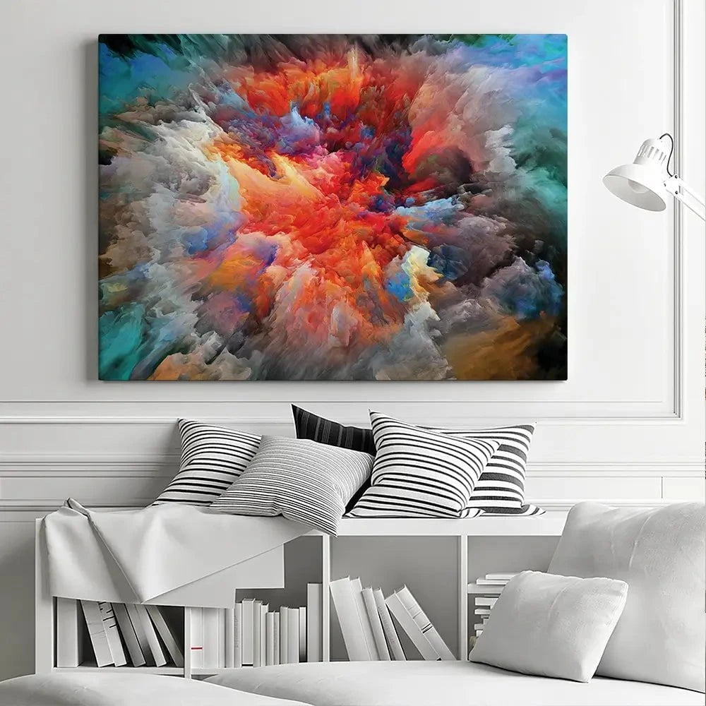 Colourful Explosion Canvas Print
