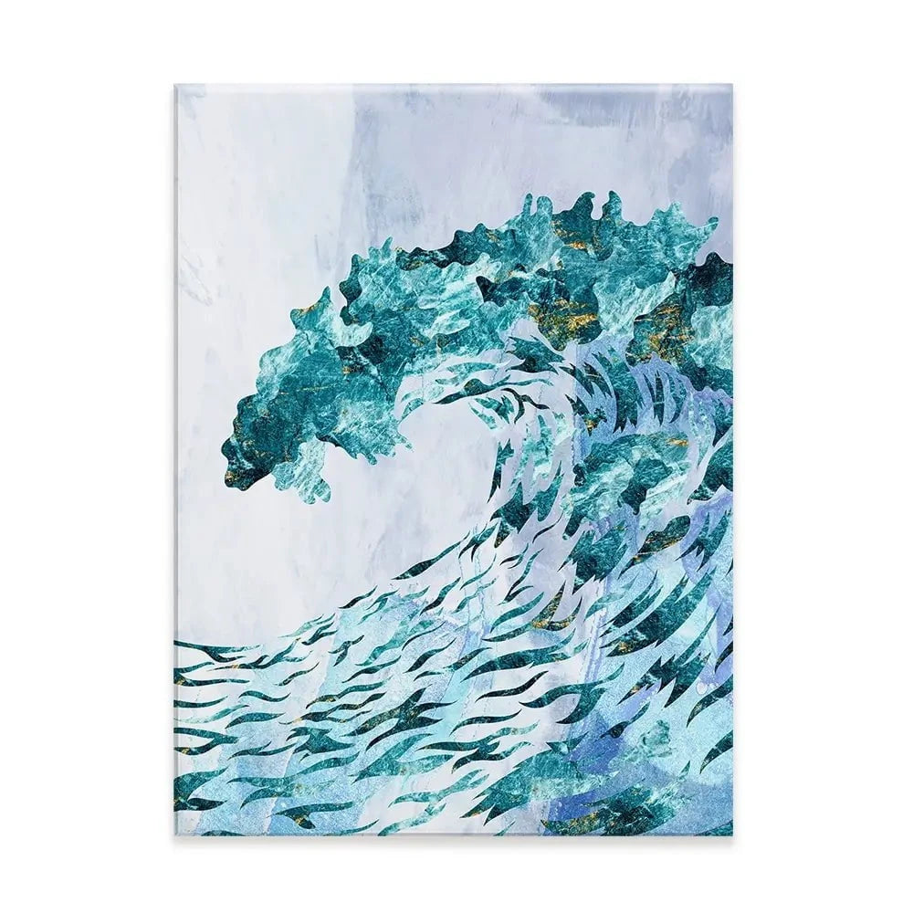 Ocean Grunge Canvas Print