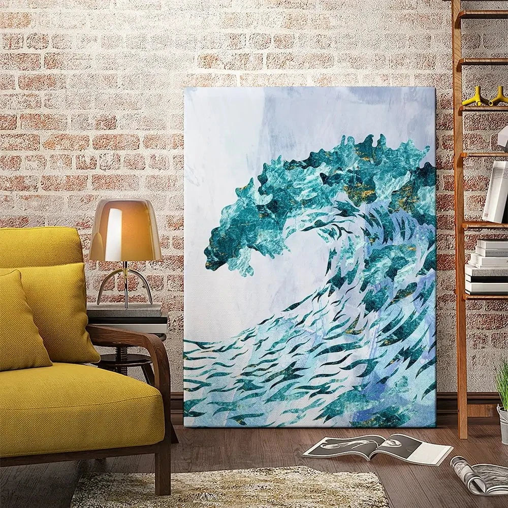 Ocean Grunge Canvas Print