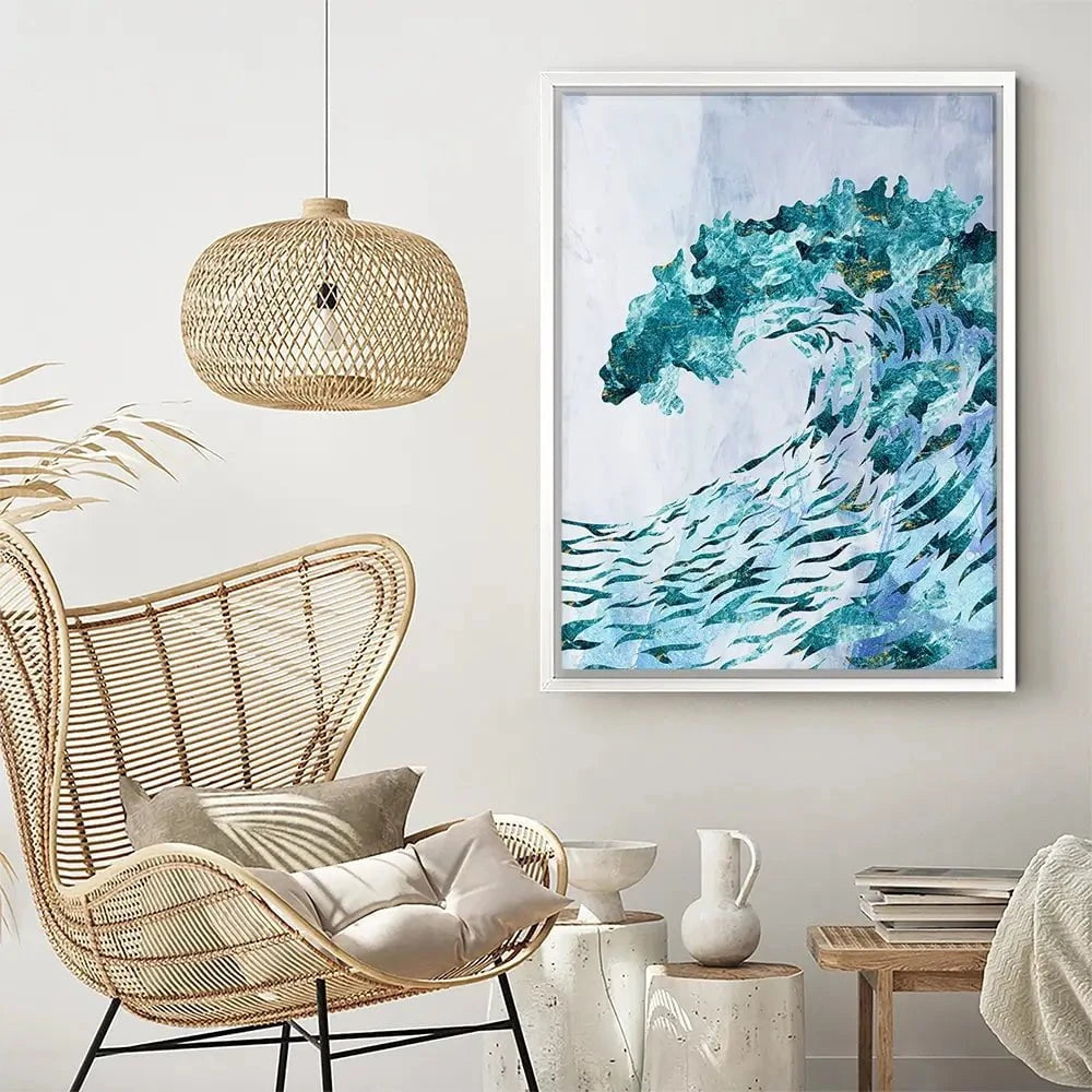Ocean Grunge Canvas Print