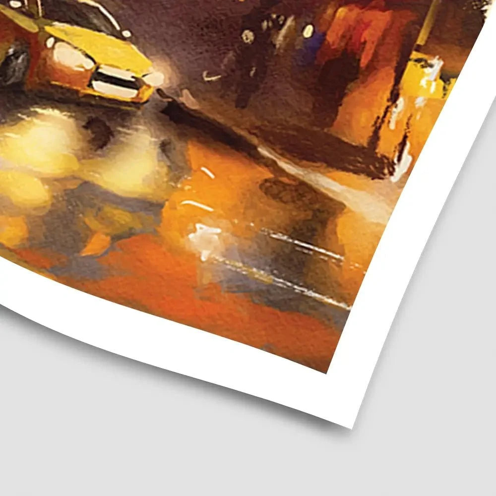 Walking In New York Art Print