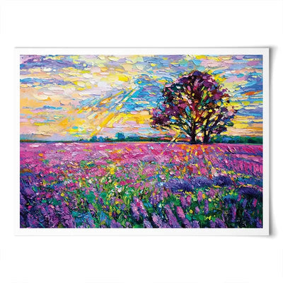 A Field Filled With Colour Art Print