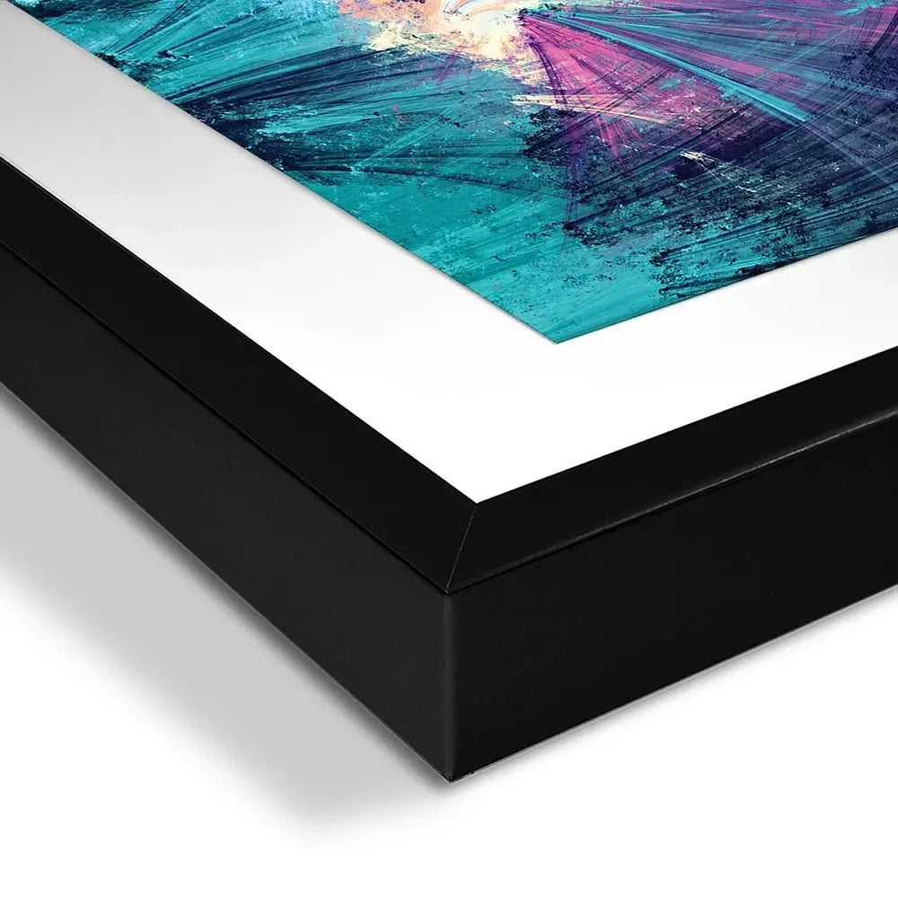 Multicoloured Abstract Framed Art Print
