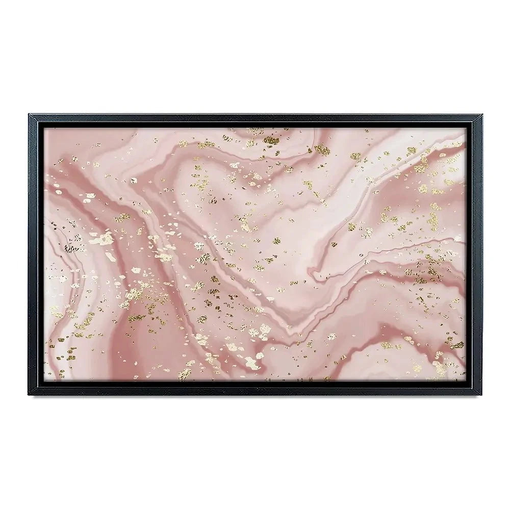 Rose Marble Speckles Canvas Print