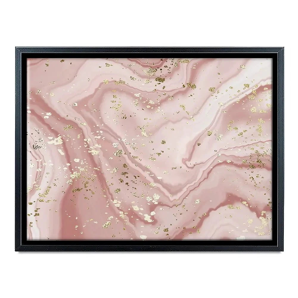Rose Marble Speckles Canvas Print