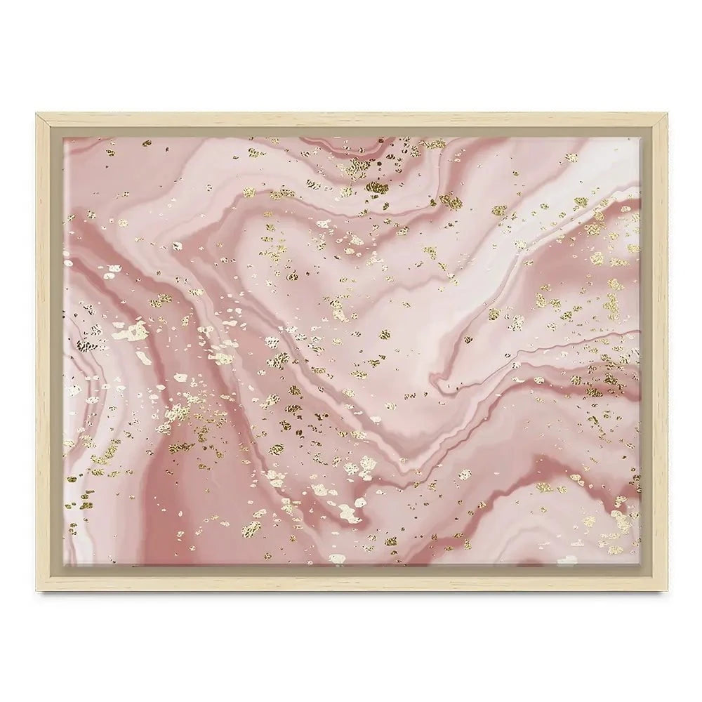 Rose Marble Speckles Canvas Print