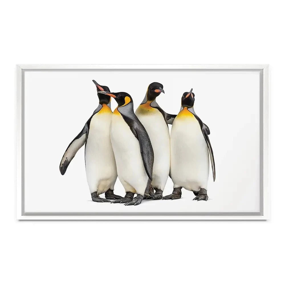 Penguin Gang Canvas Print