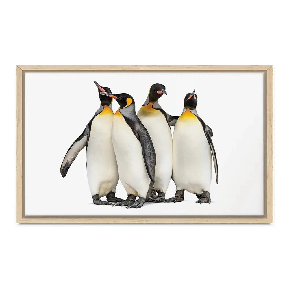 Penguin Gang Canvas Print