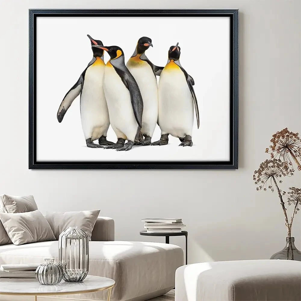 Penguin Gang Canvas Print