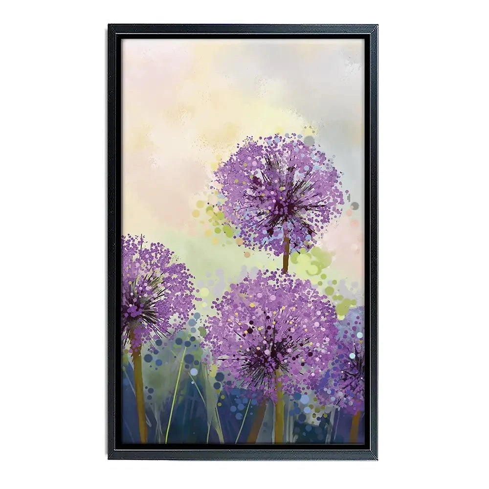 Purple Allium Canvas Print