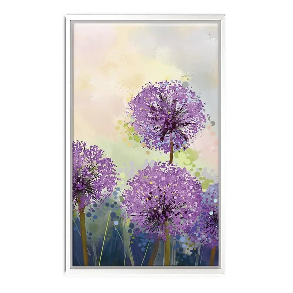 Purple Allium Canvas Print