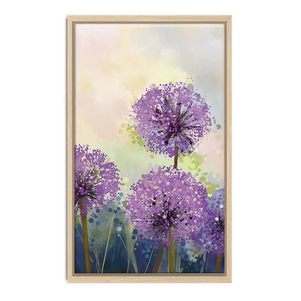 Purple Allium Canvas Print