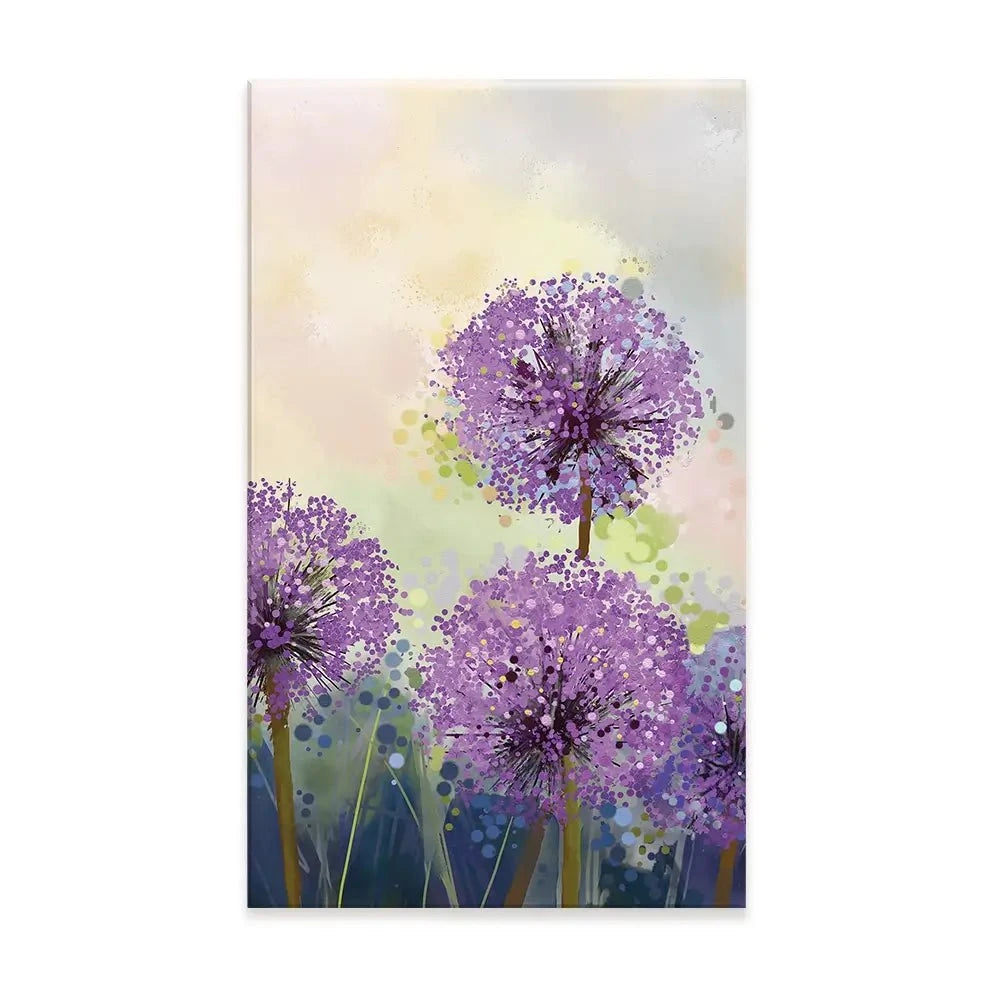 Purple Allium Canvas Print