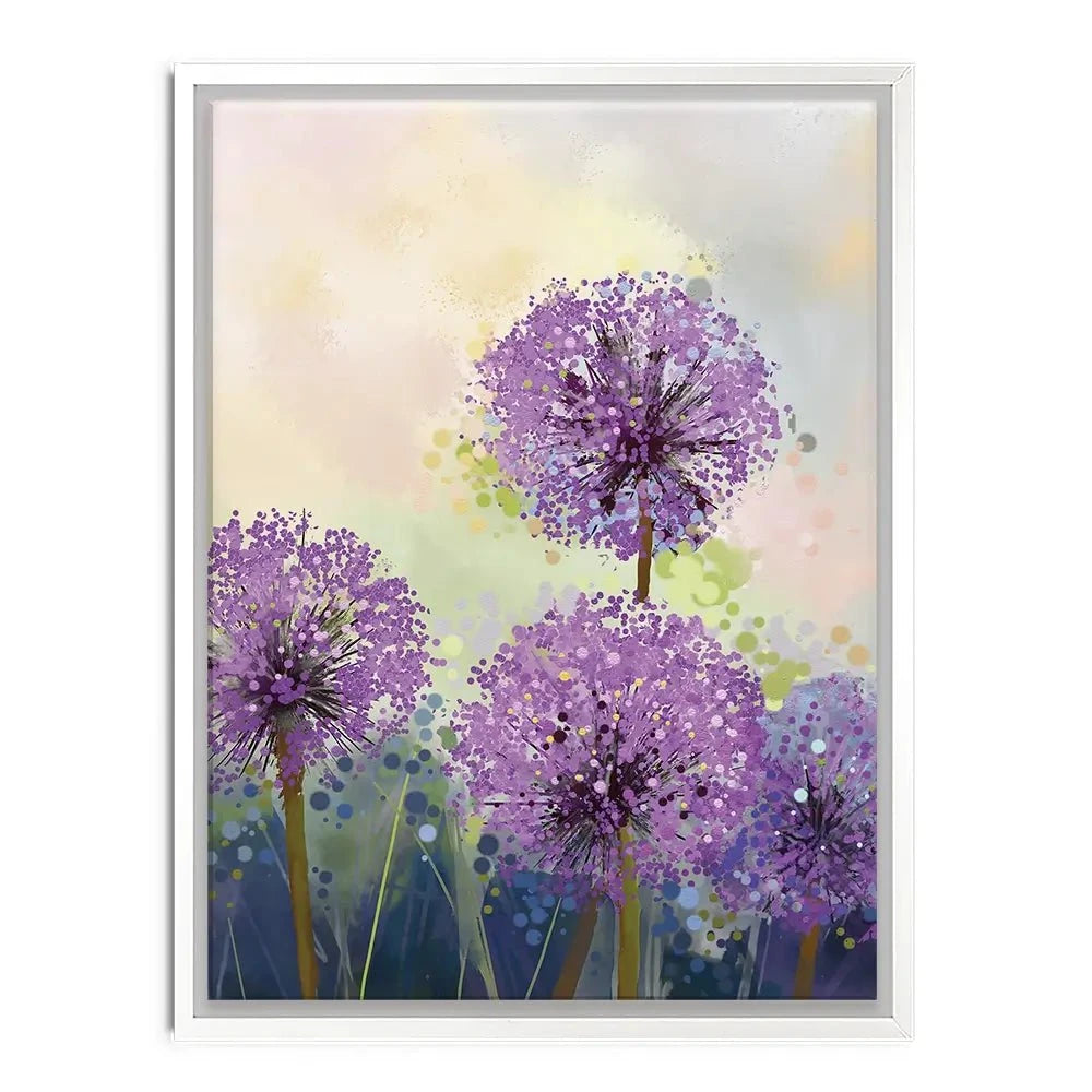 Purple Allium Canvas Print