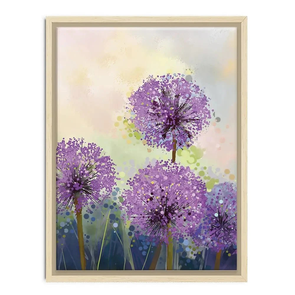 Purple Allium Canvas Print