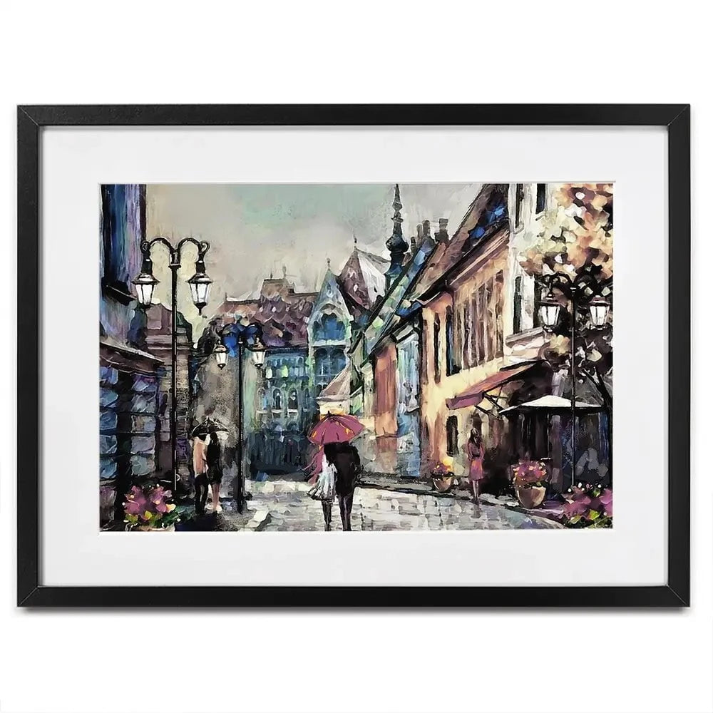 Streets Of Paris Framed Art Print