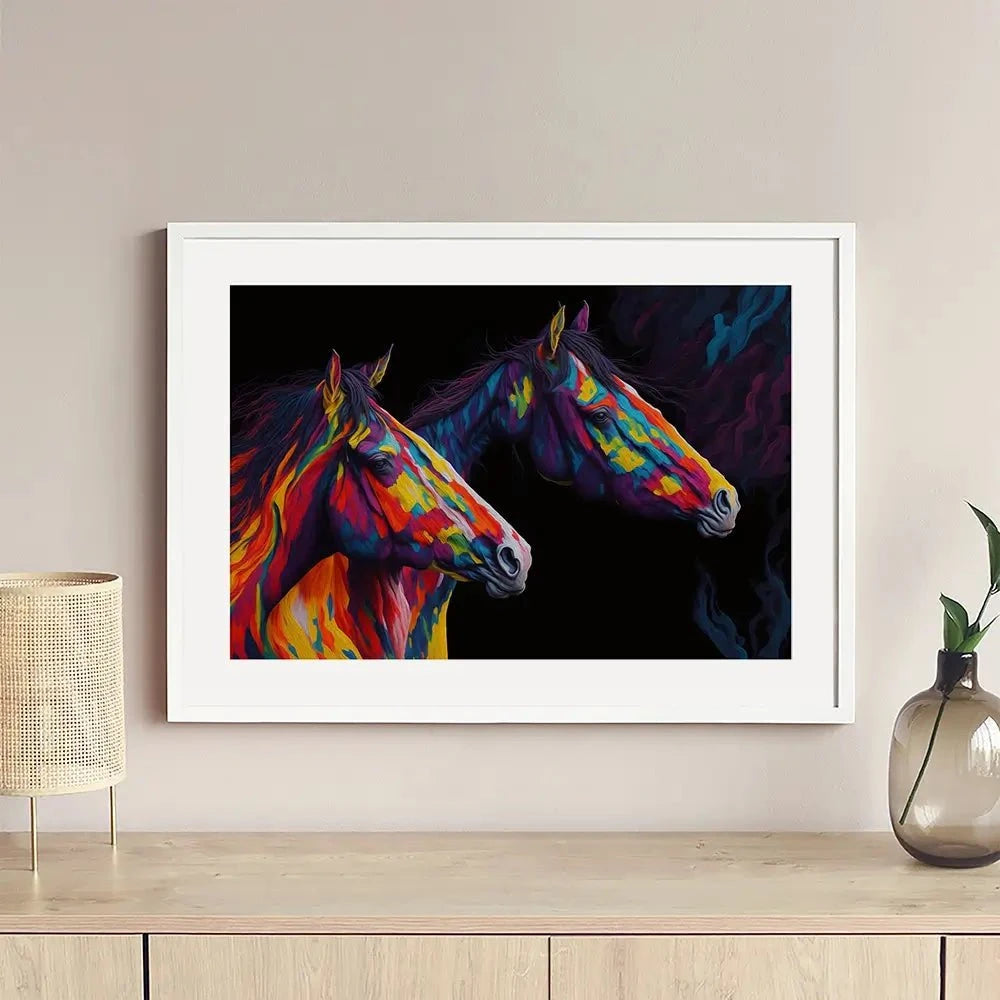 Side By Side Framed Art Print