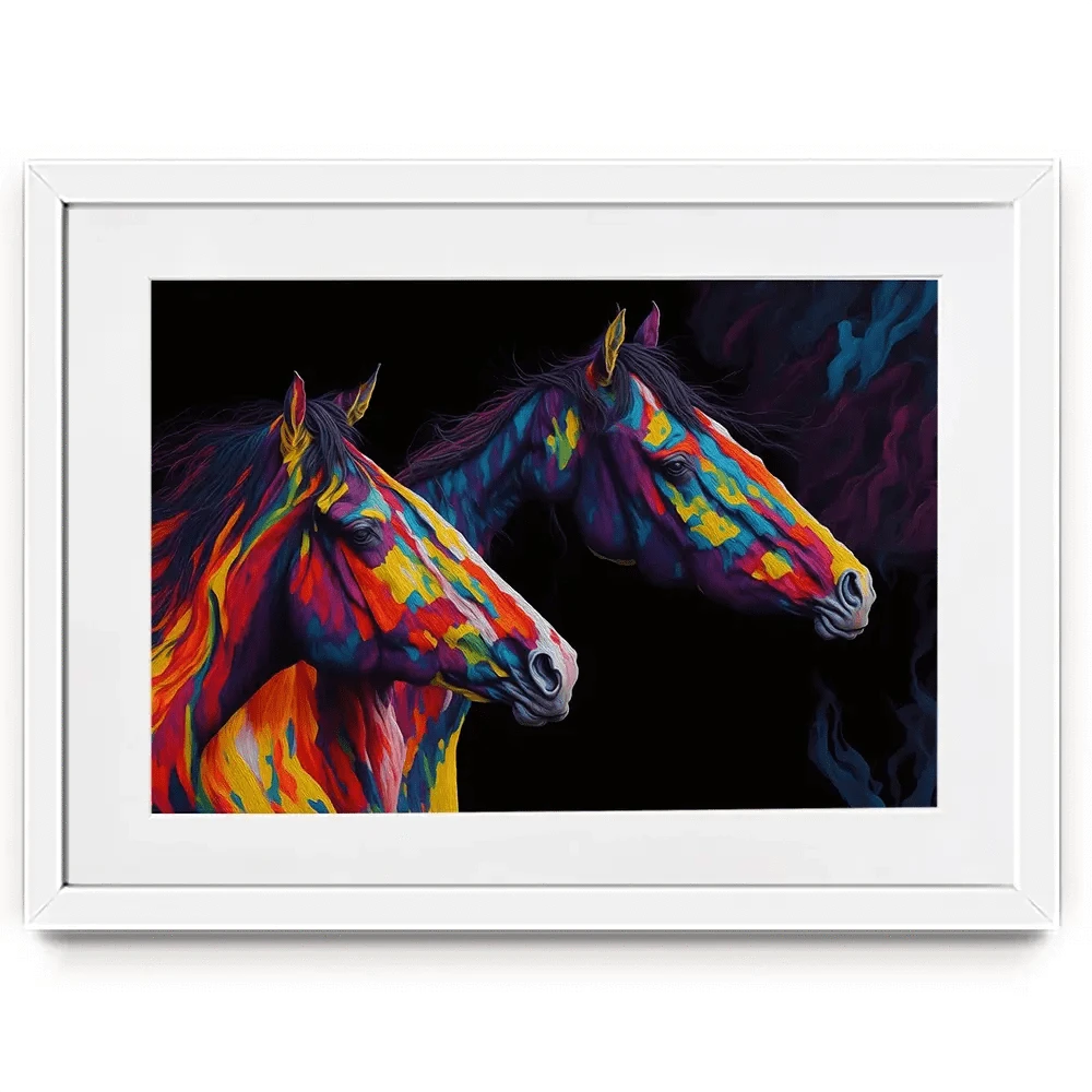 Side By Side Framed Art Print