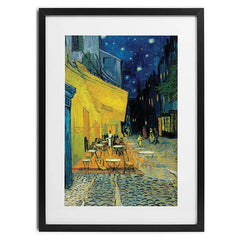 Cafe Terrace At Night Framed Art Print
