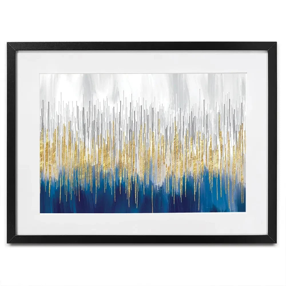 Abstract Parallels Framed Art Print