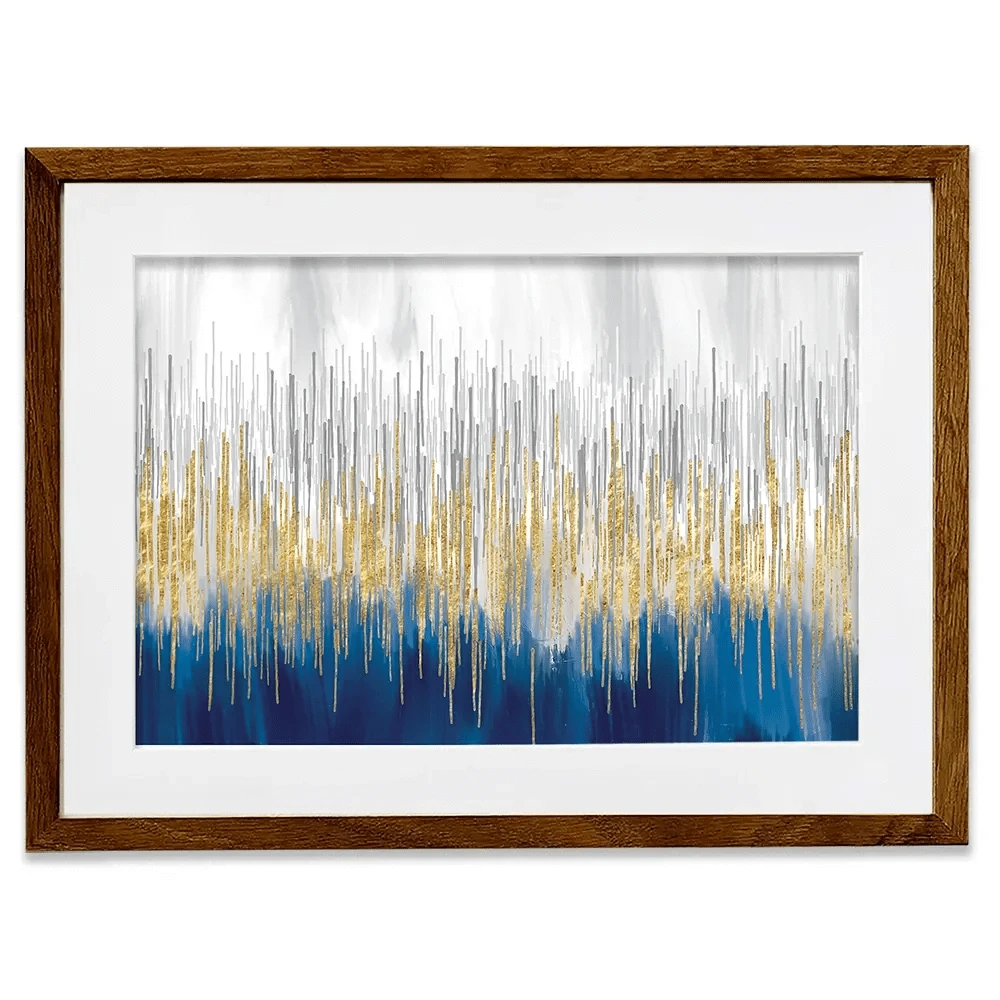 Abstract Parallels Framed Art Print