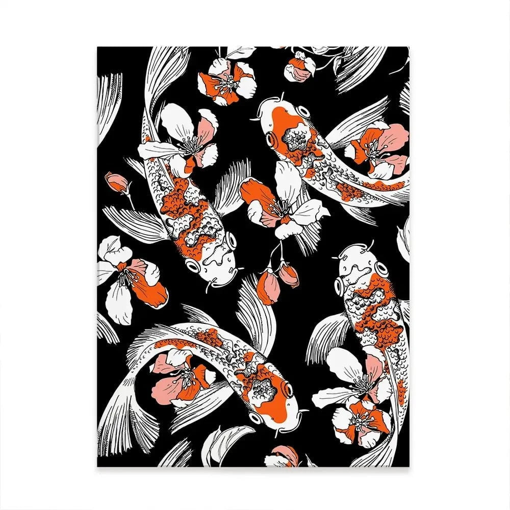 Koi Portrait Canvas Print