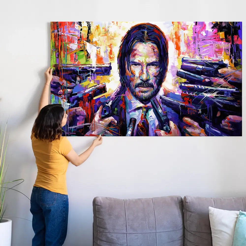 John Wick Oversized Canvas Print