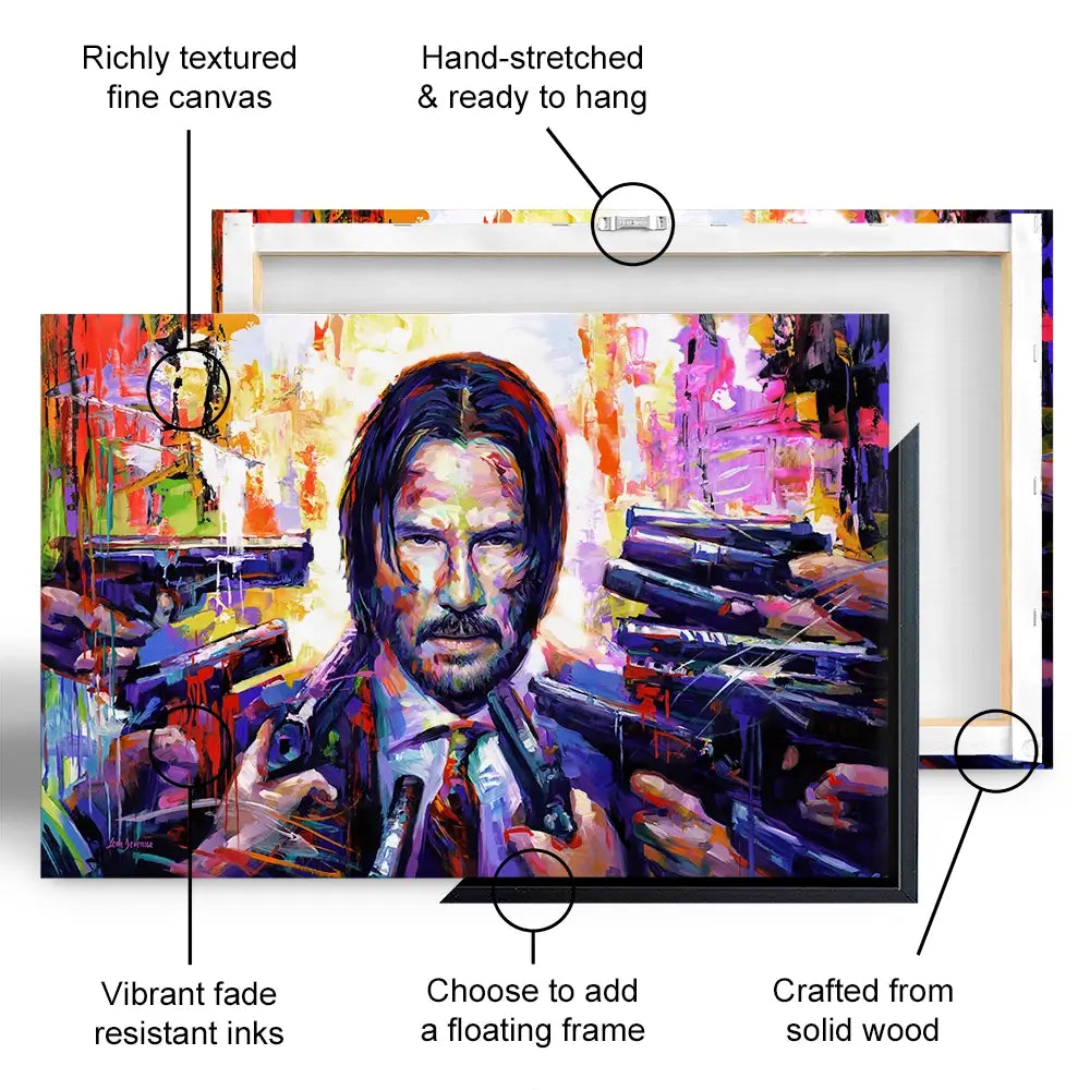 John Wick Oversized Canvas Print