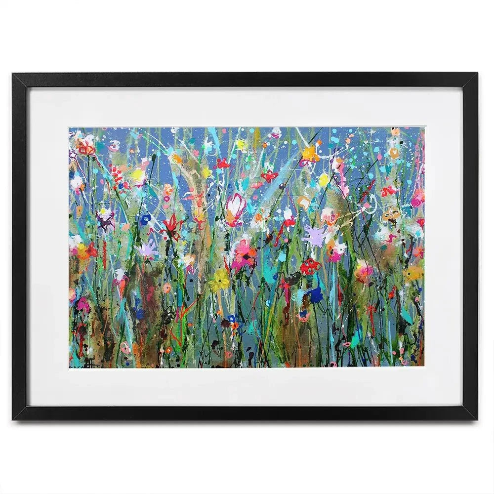 Sea Of Flowers Framed Art Print