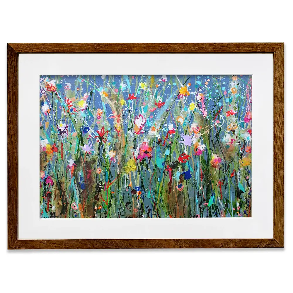 Sea Of Flowers Framed Art Print
