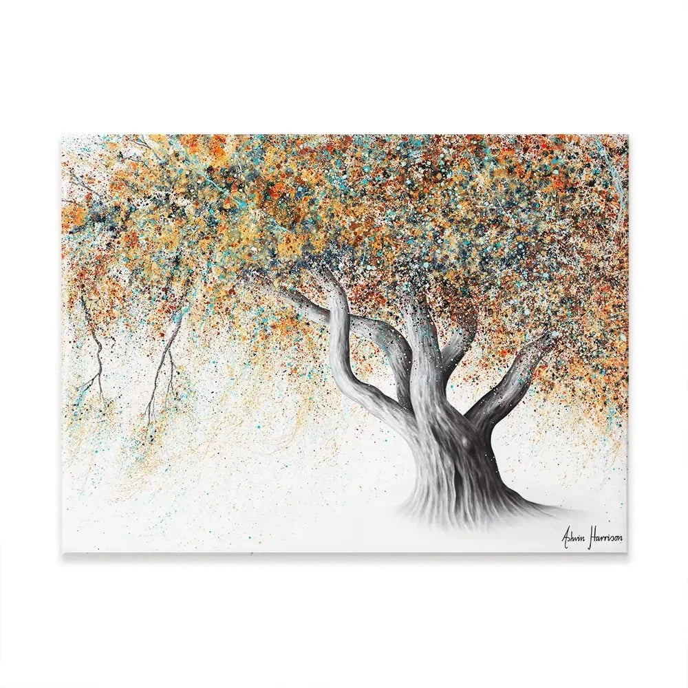 Rusty Autumn Tree Canvas Print