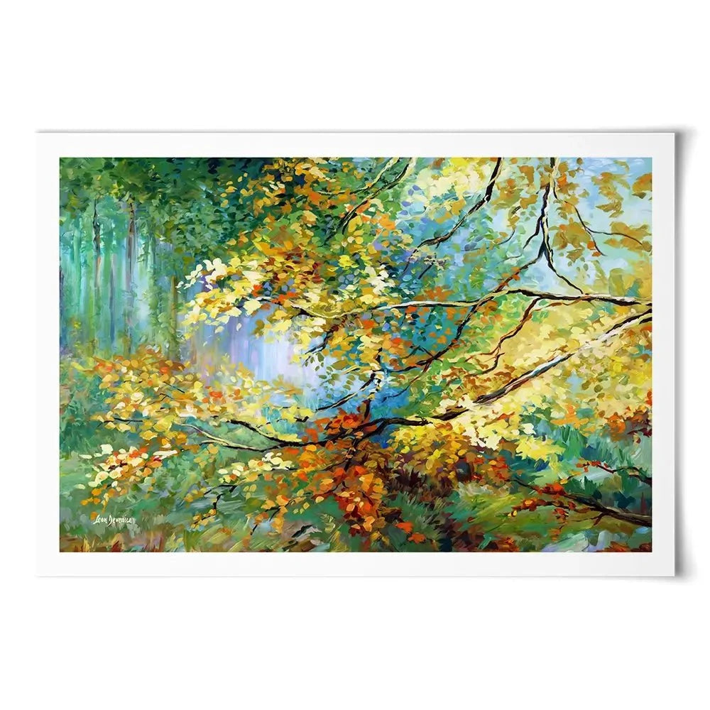 The Golden Leaves Art Print