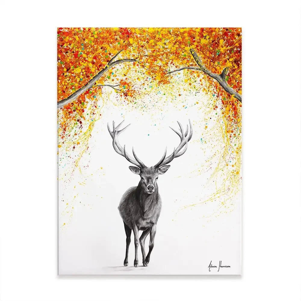 The Deer Dreamer Canvas Print
