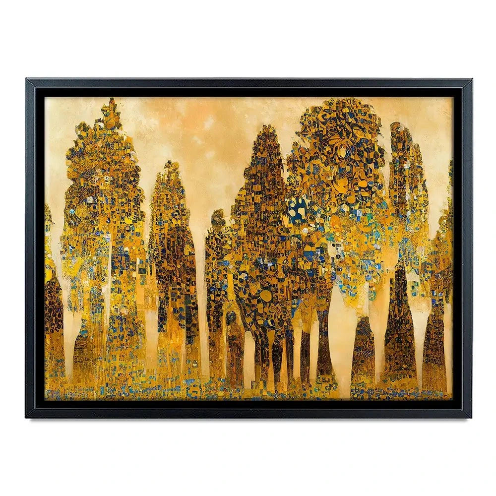 Klimt Style Trees Canvas Print
