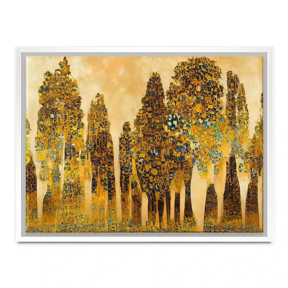 Klimt Style Trees Canvas Print