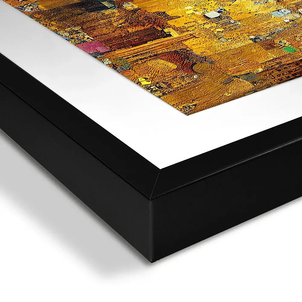 Klimt Style City Framed Art Print