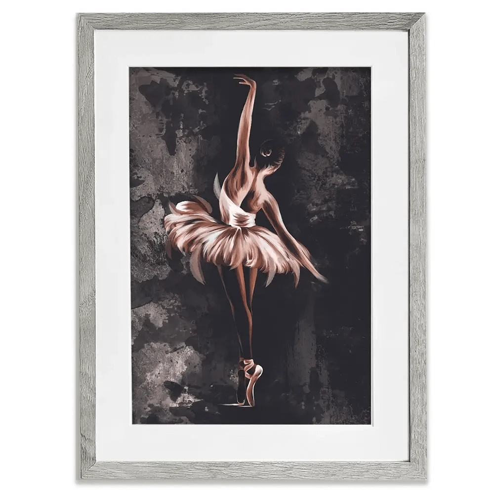 Ballerina Portrait Framed Art Print