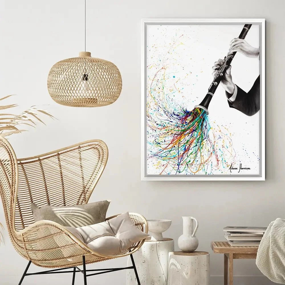 A Clarinet Tune Canvas Print