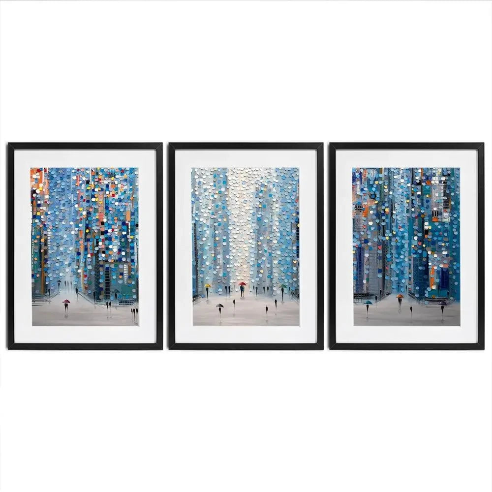 Metropolitan Dreams Framed Art Print Trio