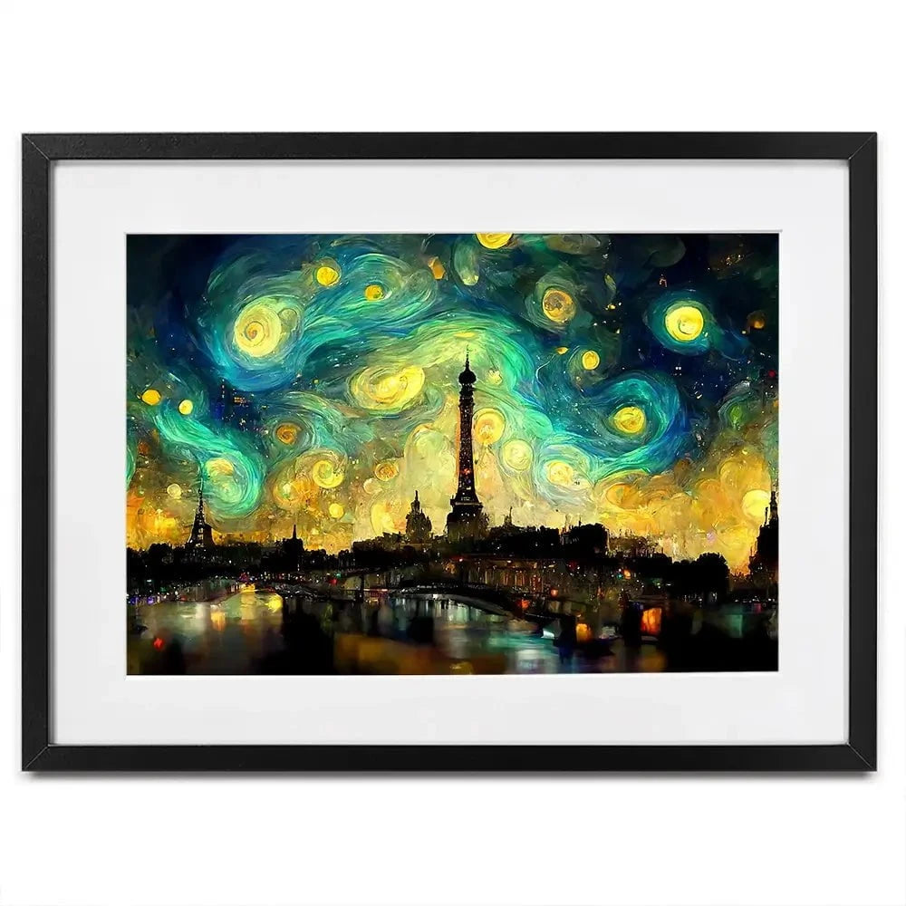 Galaxy Starry Night Framed Art Print