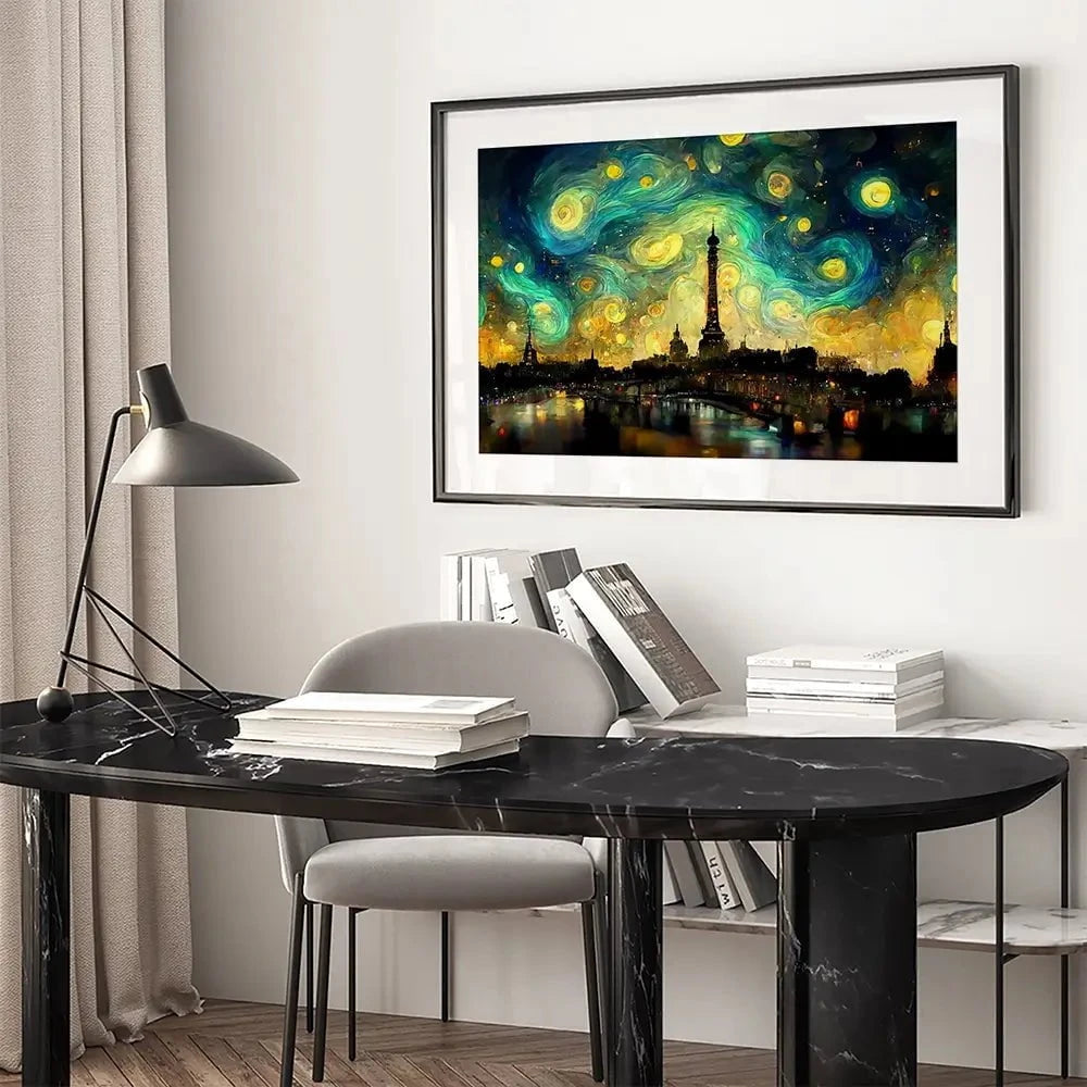 Galaxy Starry Night Framed Art Print