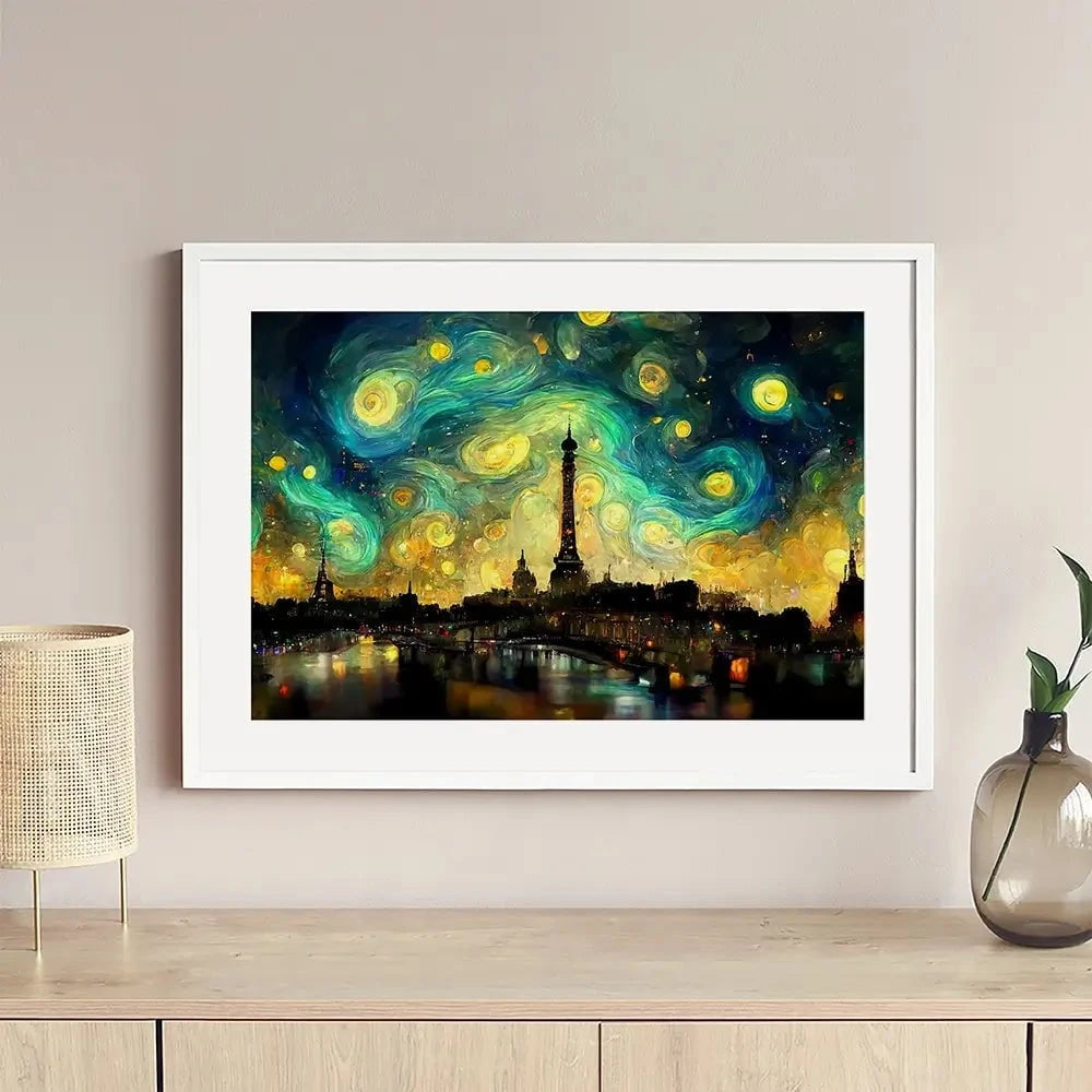 Galaxy Starry Night Framed Art Print