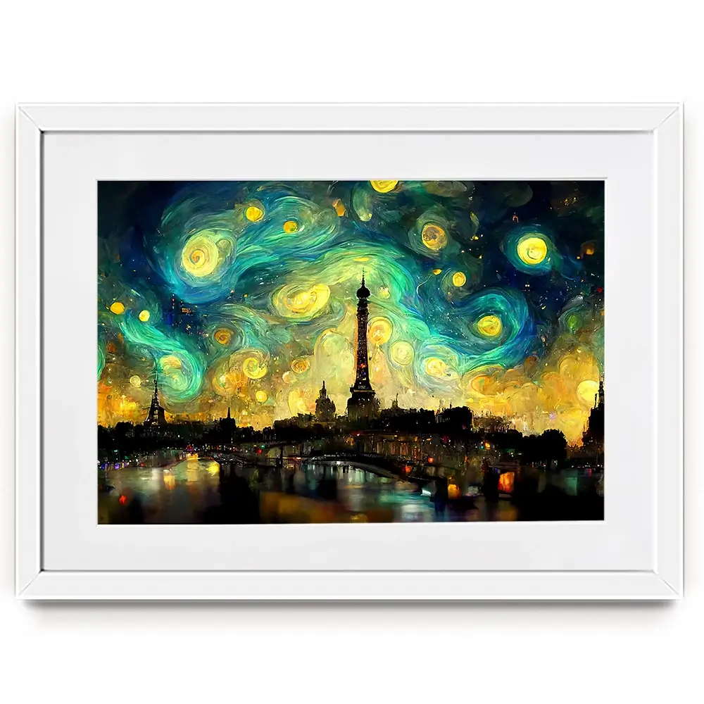 Galaxy Starry Night Framed Art Print