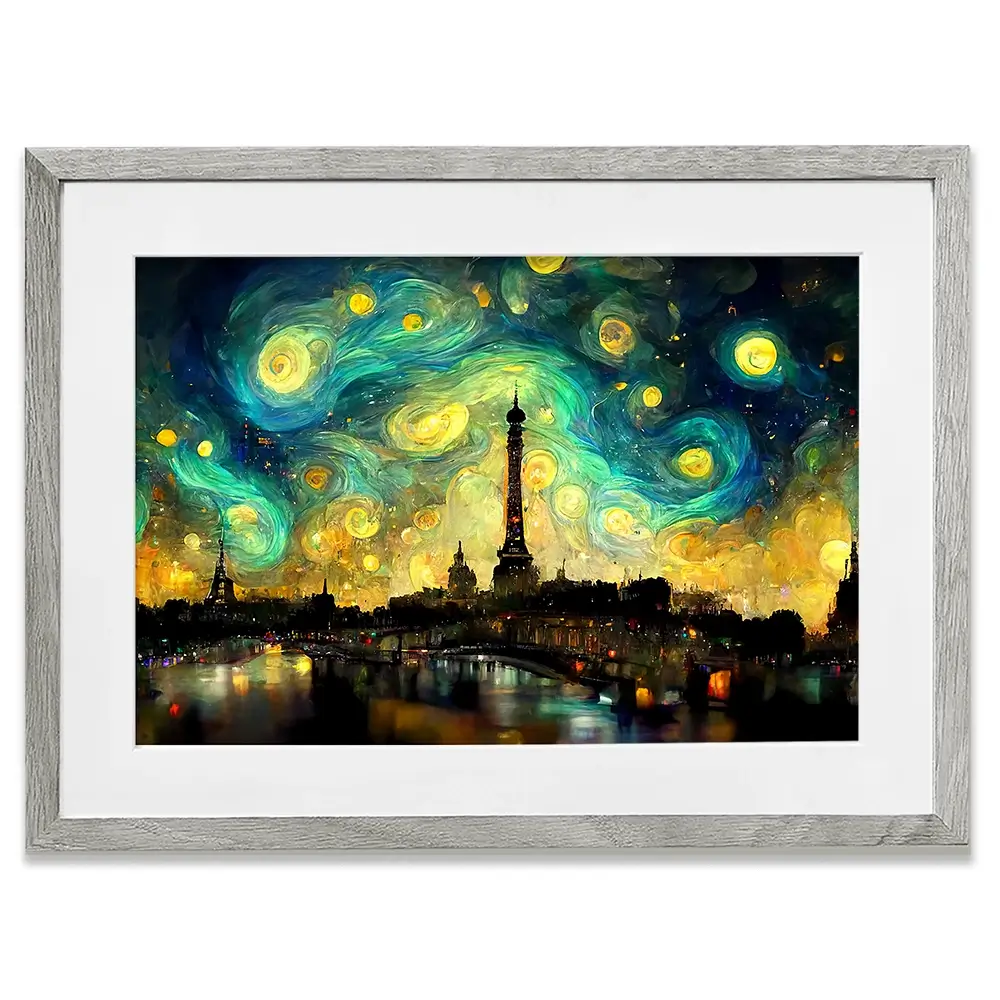 Galaxy Starry Night Framed Art Print