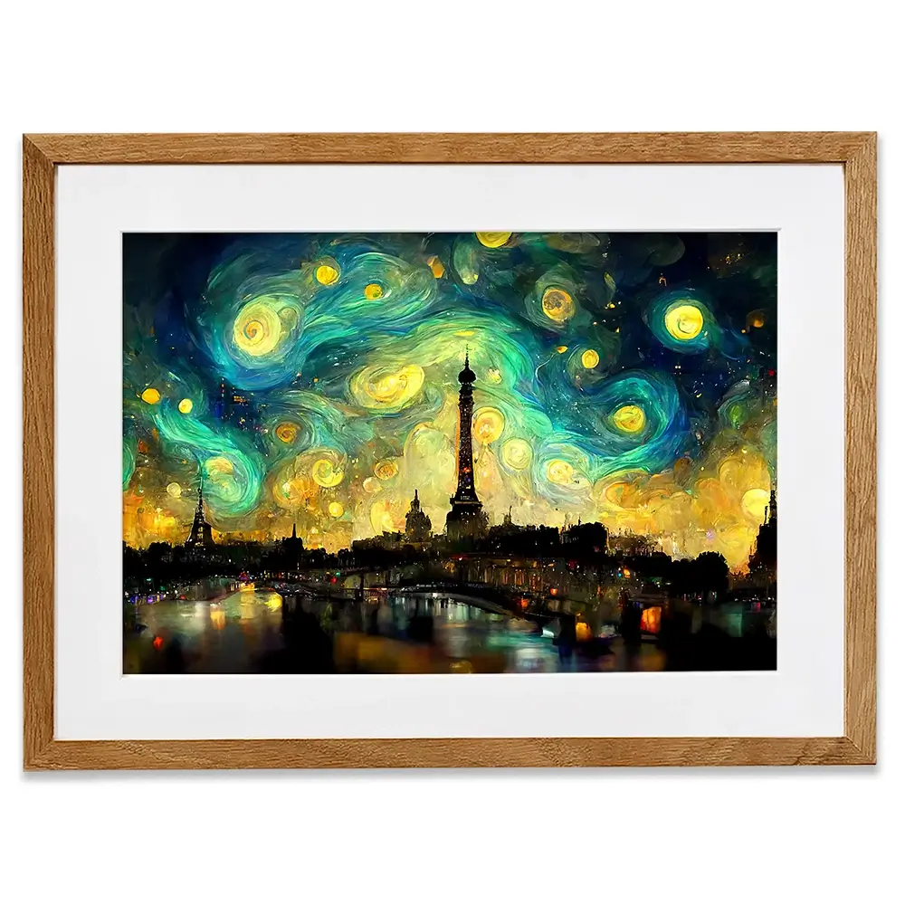 Galaxy Starry Night Framed Art Print