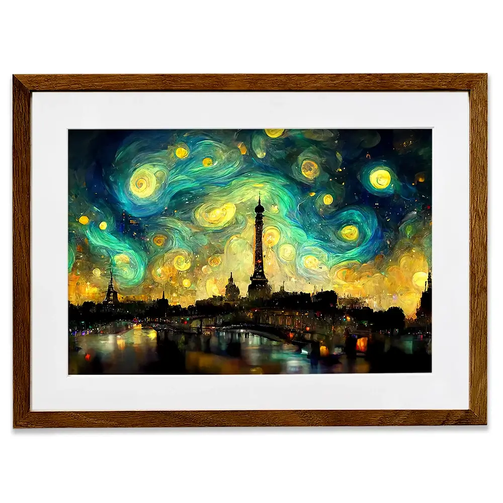 Galaxy Starry Night Framed Art Print