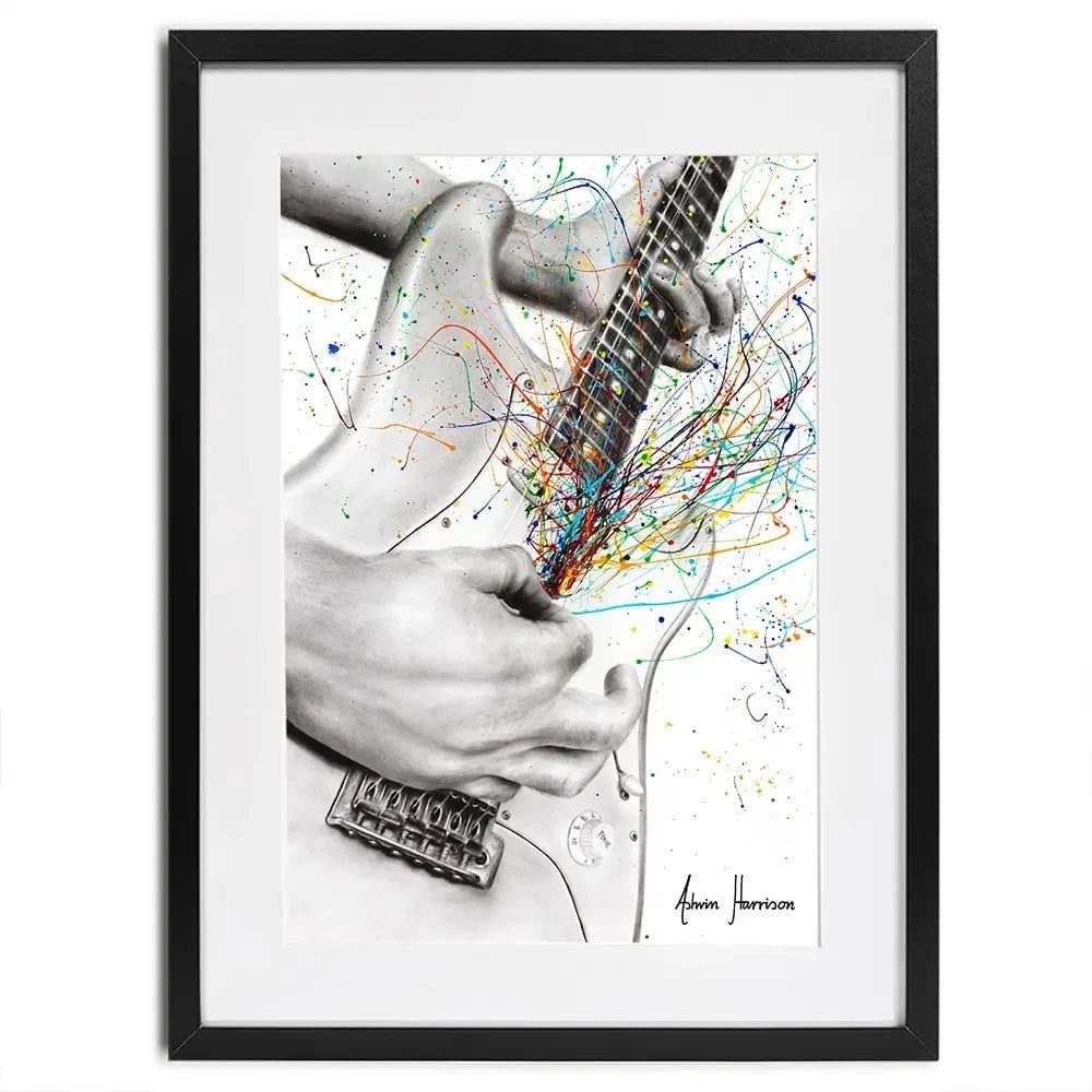 The Guitar Solo Framed Art Print